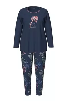 Пижама Ulla Popken Pajama Points of Passion, ночной синий