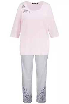 Пижама Ulla Popken, пестрый серый