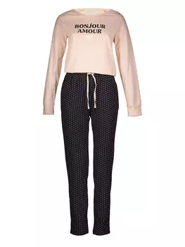 Пижама Vivance, цвет Beige/ Schwarz