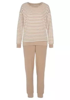 Пижама Vivance, цвет Nude/White