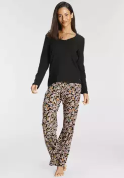 Пижама Vivance Dreams (2 шт.) с красивым цветочным принтом, цвет Geblhmt