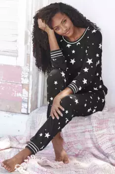Пижама Vivance Dreams (2 шт.), со звездным принтом, цвет Grau-Gemustert