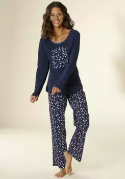 Пижама Vivance Dreams (2 шт.), со звездным принтом, белый