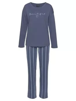 Пижама VIVANCE DREAMS, цвет blau-gestreift
