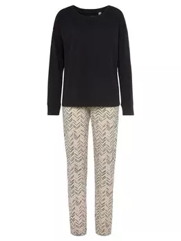 Пижама VIVANCE DREAMS, цвет creme-schwarz