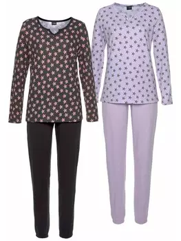 Пижама VIVANCE DREAMS, цвет flieder, schwarz
