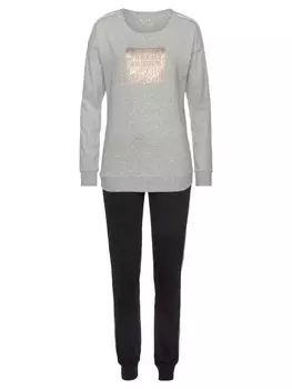 Пижама VIVANCE DREAMS, цвет grau-meliert-schwarz