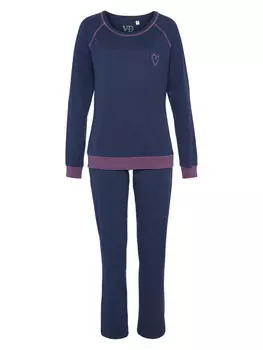 Пижама VIVANCE DREAMS, цвет jeansblau-meliert