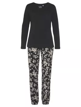 Пижама VIVANCE DREAMS, цвет schwarz-wei geblmt