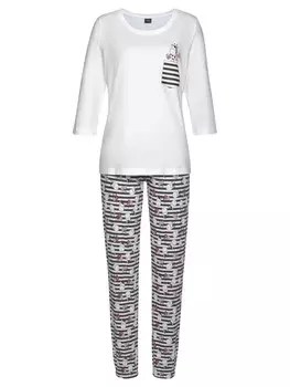 Пижама VIVANCE DREAMS, цвет wei-black