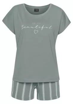 Пижама VIVANCE Pajama Dreams, зеленый