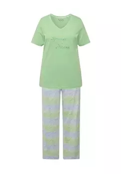 Пижама WAVE PRINT TWO-PIECE Ulla Popken, светло-зеленый