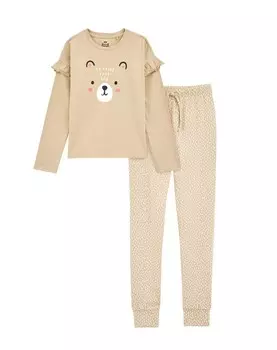 Пижама WE Fashion Pajamas, бежевый