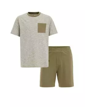 Пижама WE Fashion Pajamas, цвет Khaki/mottled green