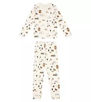 Пижама Wilhelm из смесового хлопка Liewood, бежевый