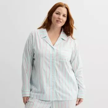 Пижамная блузка больших размеров из ткани Sonoma Goods For Life, синий