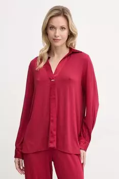 Пижамная блузка United Colors Of Benetton, бордовый