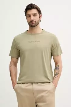 Пижамная футболка Calvin Klein Underwear, зеленый