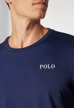 Пижамная футболка CREW SLEEP TOP Ralph Lauren, темно-синий
