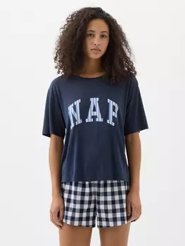 Пижамная футболка Gap, синий