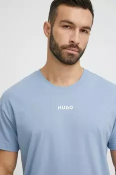 Пижамная футболка HUGO Hugo, синий