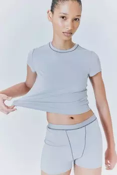 Пижамная футболка и боксеры H&M, серый