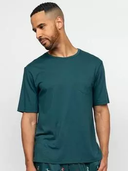 Пижамная футболка из джерси theo с коротким рукавом Cyberjammies, зеленый