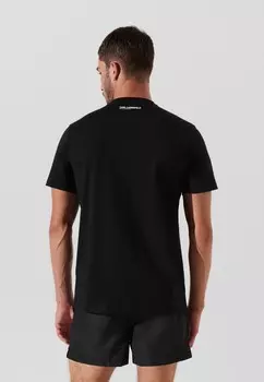 Пижамная футболка LOGO REGULAR KARL LAGERFELD, черный