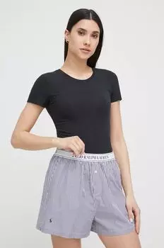 Пижамная футболка Polo Ralph Lauren, черный