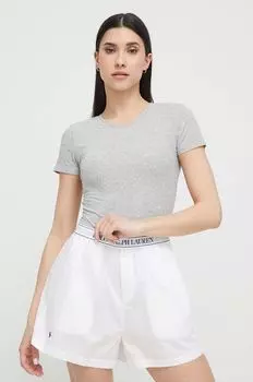 Пижамная футболка Polo Ralph Lauren, серый