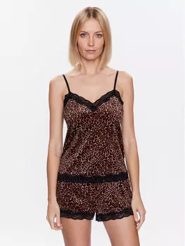 Пижамная футболка стандартного кроя Hunkemller, бежевый