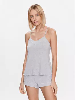 Пижамная футболка стандартного кроя Hunkemller, серый