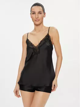 Пижамная футболка стандартного кроя Selmark, черный