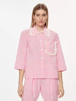 Пижамная футболка стандартного кроя United Colors Of Benetton, розовый