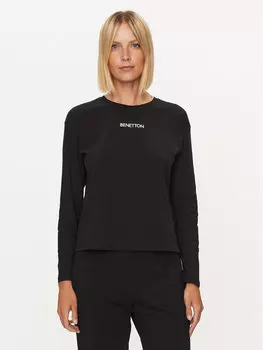 Пижамная футболка стандартного кроя United Colors Of Benetton, черный