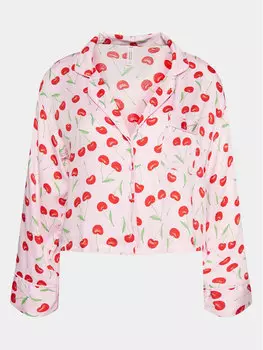 Пижамная футболка свободного кроя Hunkemller, розовый