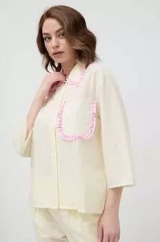 Пижамная футболка United Colors of Benetton, желтый