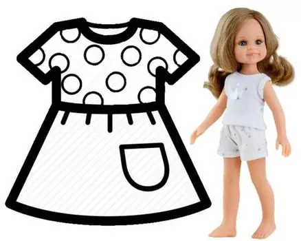 Пижамная одежда Paola Reina для кукол 32 см 53201