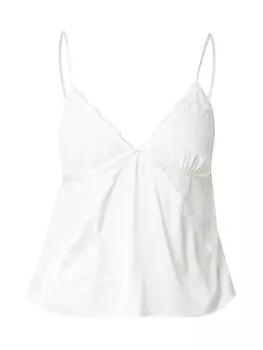 Пижамная рубашка Abercrombie & Fitch, белый