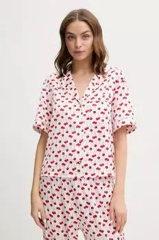 Пижамная рубашка Abercrombie & Fitch, бежевый