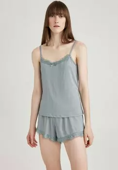 Пижамная рубашка DeFacto, зеленый