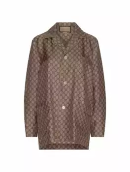 Пижамная рубашка GG Gucci, бежевый