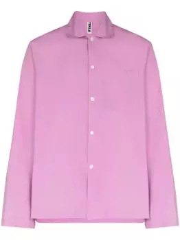 Пижамная рубашка из органического хлопка TEKLA, фиолетовый