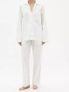 Пижамная рубашка из органического поплина из органического хлопка Tekla, белый