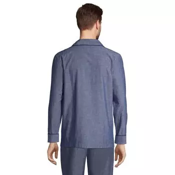 Пижамная рубашка из ткани Big & Tall для сна Lands' End
