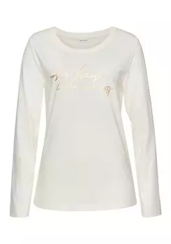 Пижамная рубашка LASCANA, белый