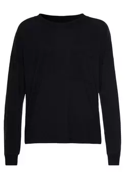 Пижамная рубашка LASCANA, черный