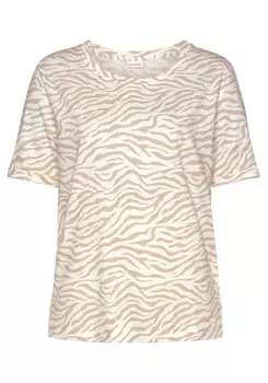 Пижамная рубашка LASCANA, кремовый