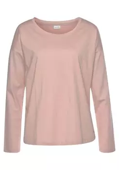 Пижамная рубашка LASCANA, розовый