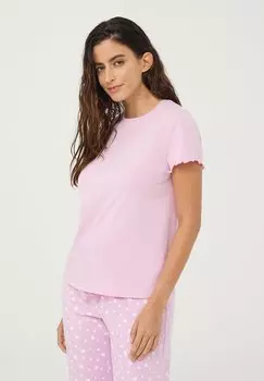 Пижамная рубашка PLAIN-COLOURED Terranova, фуксия